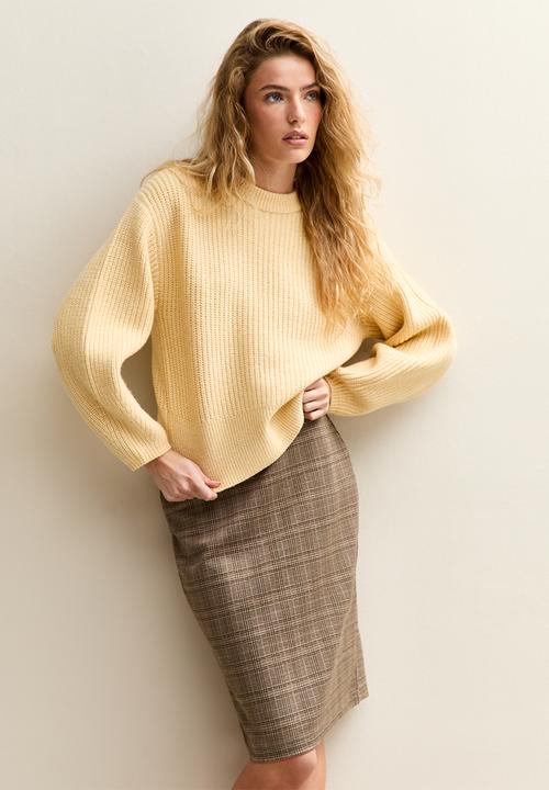 New Look - Collared knit jumper - lt yellow