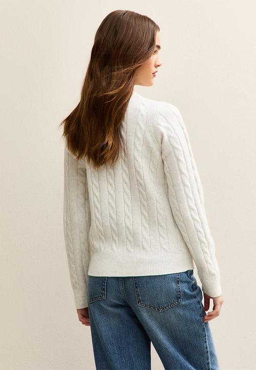 New Look - Cable jumper - lt grey
