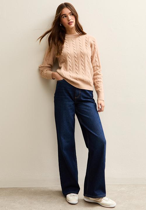 New Look - Cable jumper - camel
