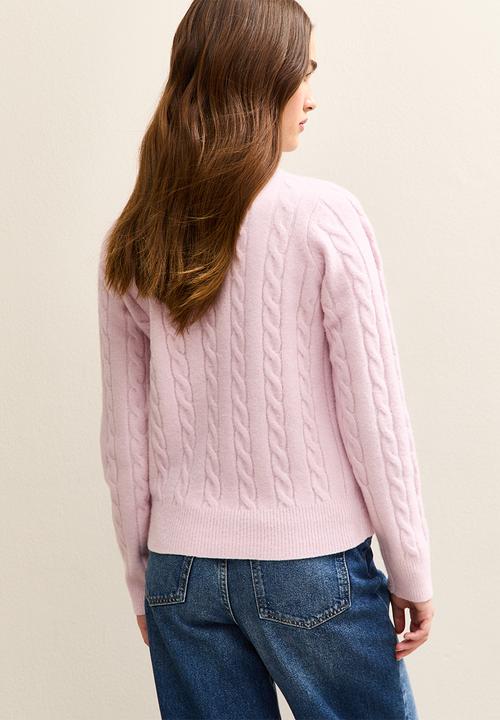 New Look - Cable jumper - lt pink