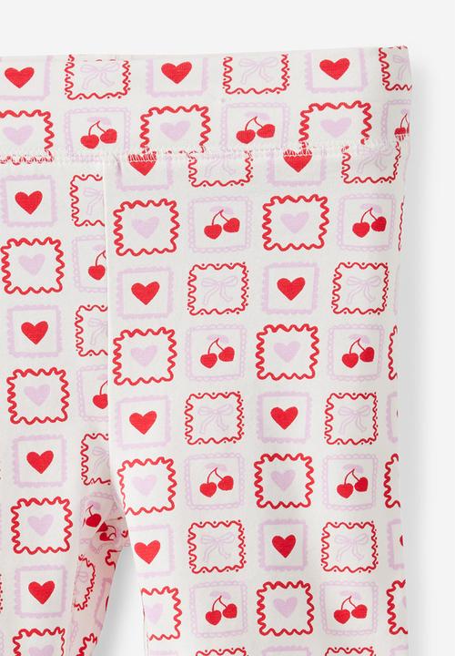 Cotton On - Hailey Bike Short - Vanilla/Love Print