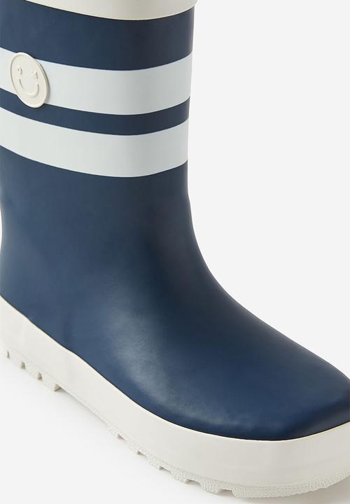 Cotton On - Kids rainboot - squid ink/vanilla