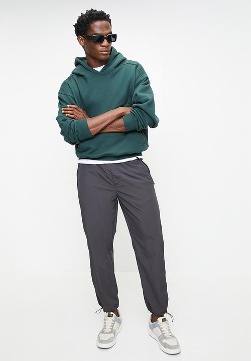 Brave Soul - Taslan Loose Fit Cargo Pant - Dark Grey