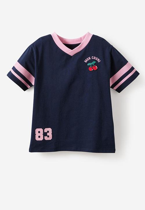 Cotton On - Livvy Lux Short Sleeve Tee - Squid Ink/Mon Cheri