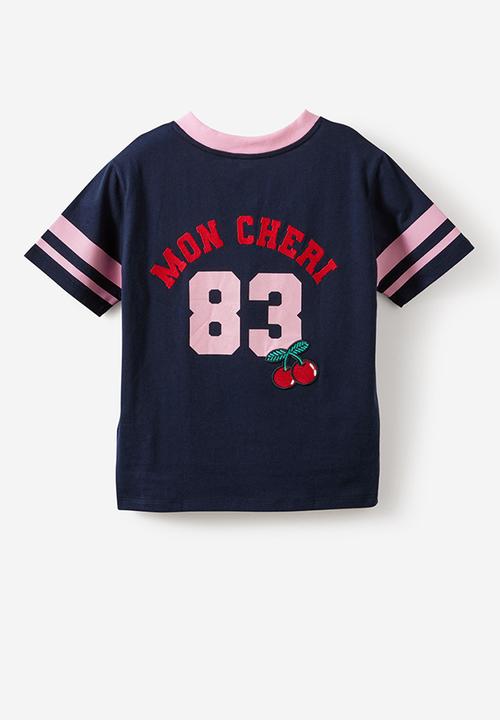 Cotton On - Livvy Lux Short Sleeve Tee - Squid Ink/Mon Cheri