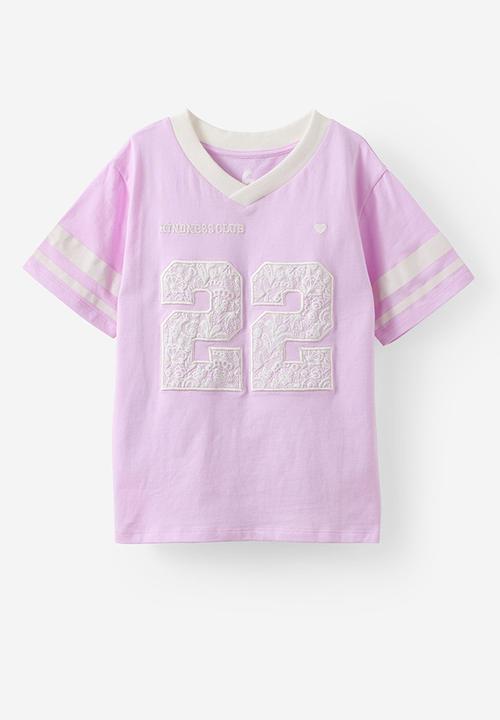 Cotton On - Livvy Lux Short Sleeve Tee - Pale Violet/Kindness Club