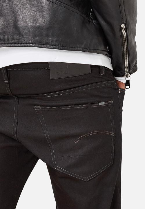 G-STAR - 3301 Slim - Raw Black Edington Stretch Denim