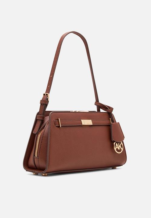Anne Klein - Exclusive Belted Shoulder Bag - Walnut