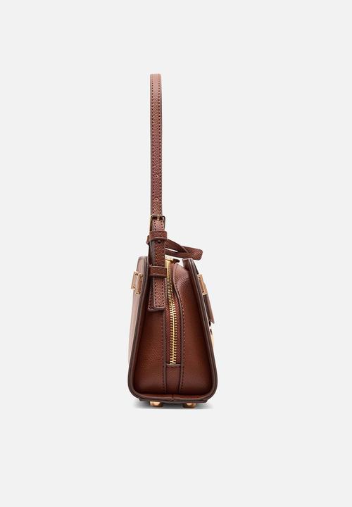 Anne Klein - Exclusive Belted Shoulder Bag - Walnut