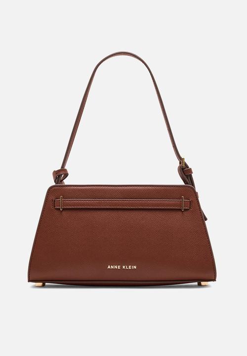 Anne Klein - Exclusive Belted Shoulder Bag - Walnut