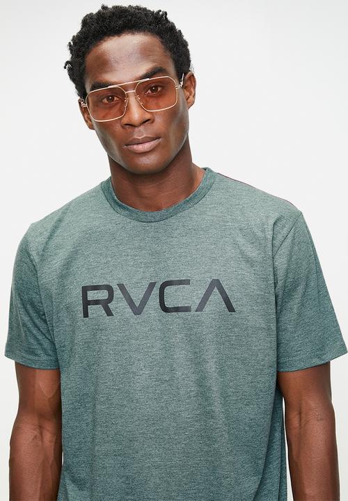 RVCA - Big Rvca Short sleeve Red Stitch - Balsam Green & Black Logo