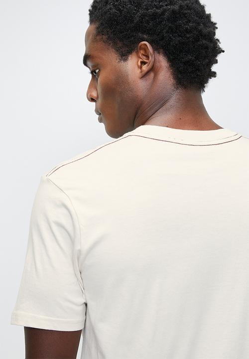 RVCA - Big Rvca Short sleeve Red Stitch - Ceramic & Burgundy Logo