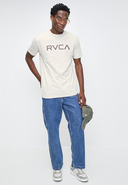 RVCA - Big Rvca Short sleeve Red Stitch - Ceramic & Burgundy Logo