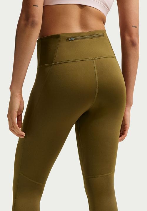 Nike - W Nk Df Tempo Hr 7/8 Tght - Olive Flak/Reflective Silv