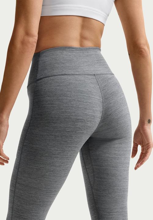 Nike - W Nk Df One Hr 7/8 Tight Useam - Smoke Grey/Htr/White