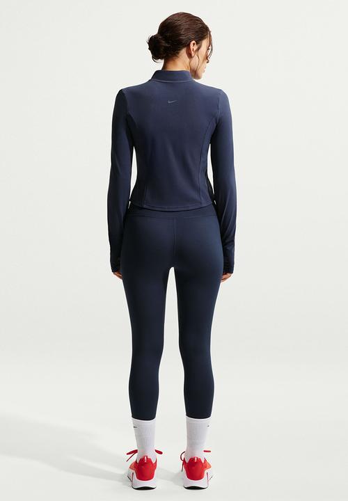 Nike - Nike One Women's High-Waisted 7/8 Leggings - Midnight Navy/White
