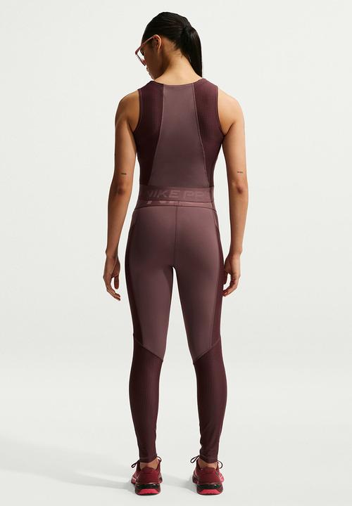 Nike - W Np Df Sculpt Hr 7/8 Tight Gg - Tattoo/Burgundy Crush/White