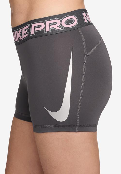 Nike - W Np 365 Mr 3In Short Tt Grx - Thunder Grey/Pink Foam/Metallic Silver
