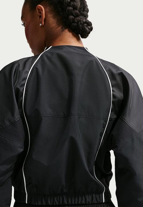 Nike - W Nsw Shrunken Trk Jkt Mod - Black/Black/Black/Sail