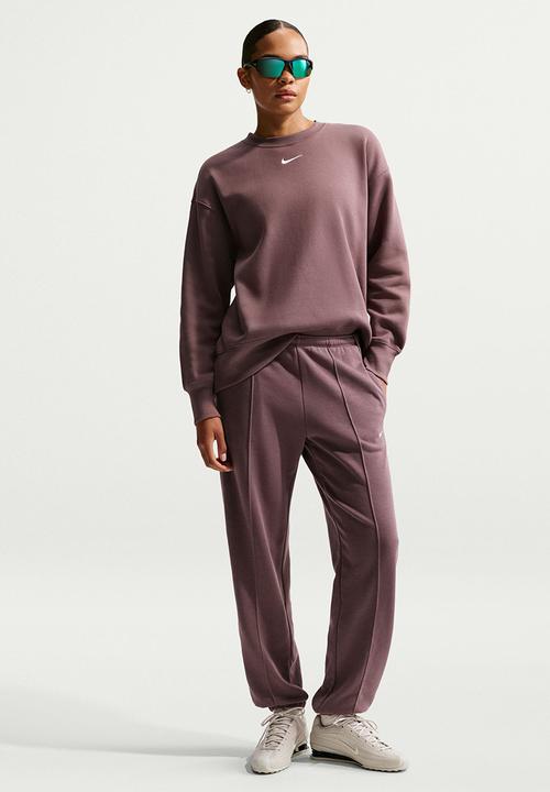 Nike - W Nsw Phnx Flc Os Long Crew - Tattoo/Sail