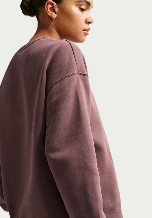 Nike - W Nsw Phnx Flc Os Long Crew - Tattoo/Sail
