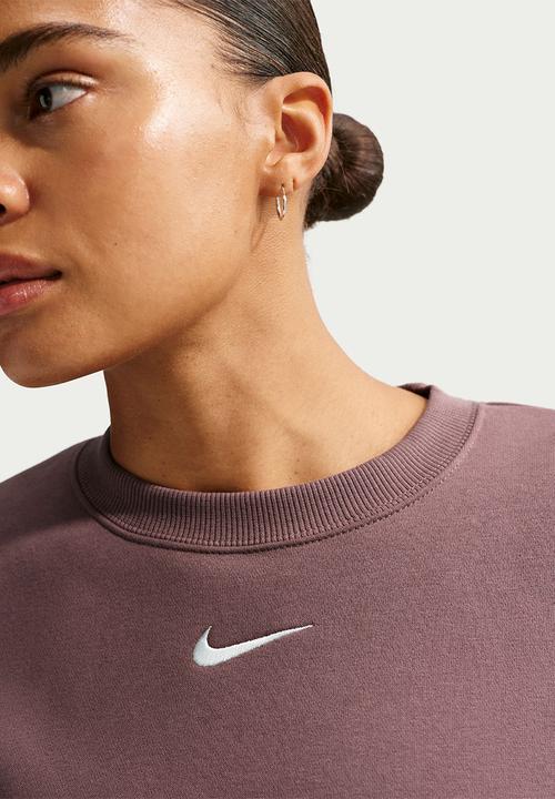 Nike - W Nsw Phnx Flc Os Long Crew - Tattoo/Sail
