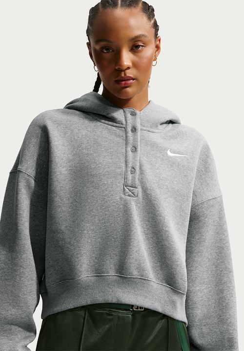 W Nsw Phnx Flc Os Crp Hnly Hdy - Dk Grey Heather/Base Grey/Sail