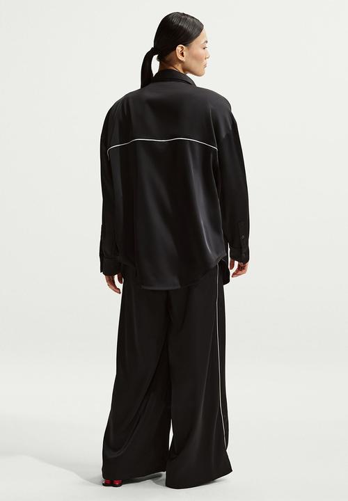 Nike - W Nsw Offln Wvn Stn Pant - Black/Sail