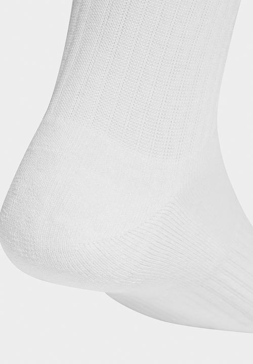 adidas Originals - 3-Stripes Ess Cushioned Crew Socks 6 Pk -  White/maroon/orange/blue