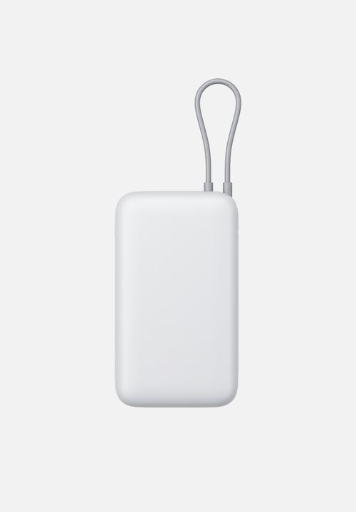 Xiaomi - Xiaomi Power Bank 20000mAh (Integrated Cable) - Light Grey