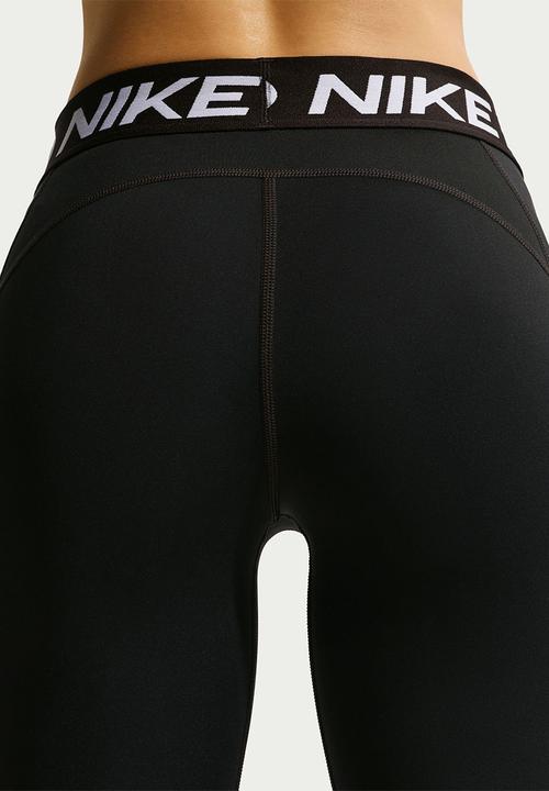 Nike - W Np Df 365 Mr Crop Tight Usm - Black/White