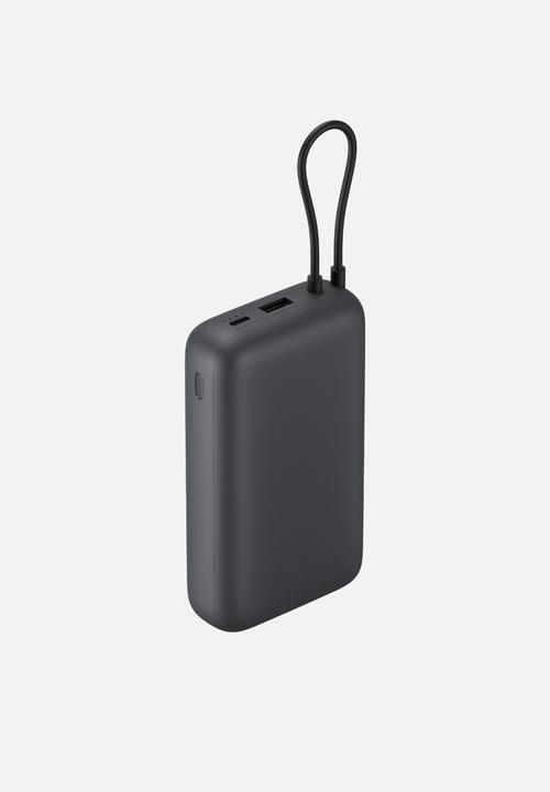 Xiaomi - Xiaomi Power Bank 20000mAh (Integrated Cable) - Dark Grey