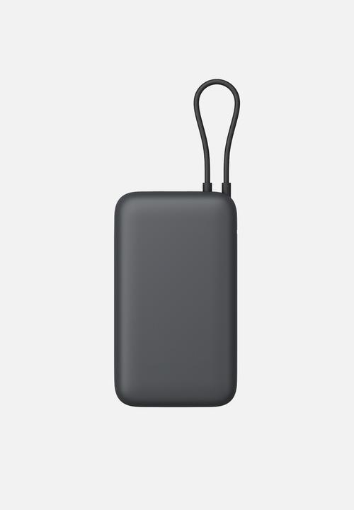 Xiaomi - Xiaomi Power Bank 20000mAh (Integrated Cable) - Dark Grey