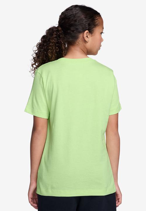 Nike - K nsw tee emb futura lbr - lt liquid lime