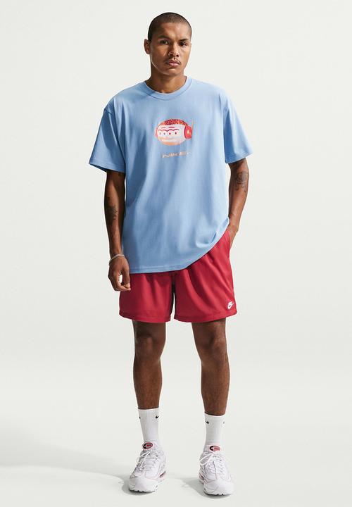 nike woven flow shorts red