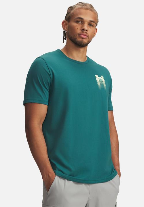 Under Armour - UA Blur Logo SS Tee - Rack Green /  / Fade Green