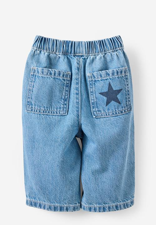 Cotton On - Jordan Barrel Denim Jean - Burleigh Blue Wash/Star