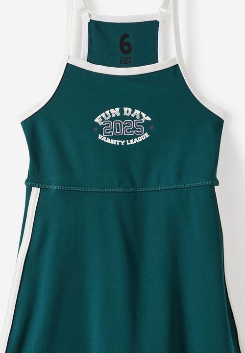 Cotton On - Ava Active Dress - Storm Green/Vanilla