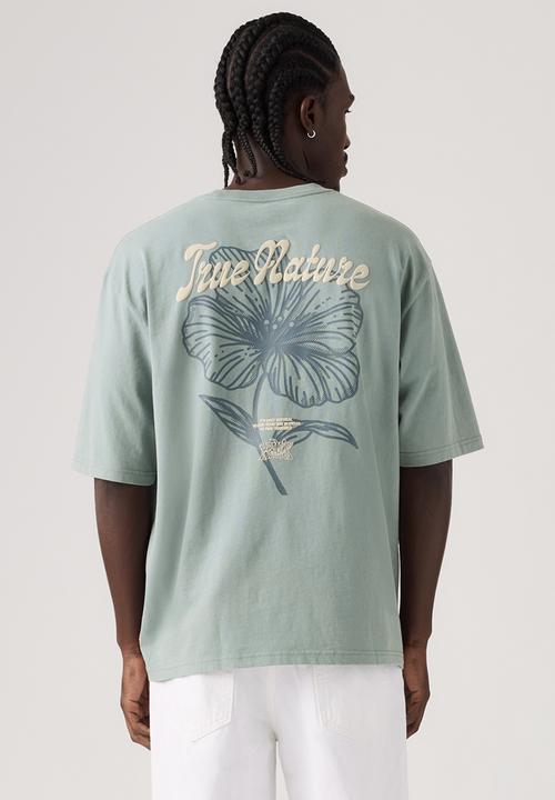 Levi’s® - HALF SLEEVE TEE - LEVIS TONAL SCRIPT FLORAL LEAD