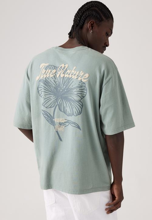 Levi’s® - HALF SLEEVE TEE - LEVIS TONAL SCRIPT FLORAL LEAD