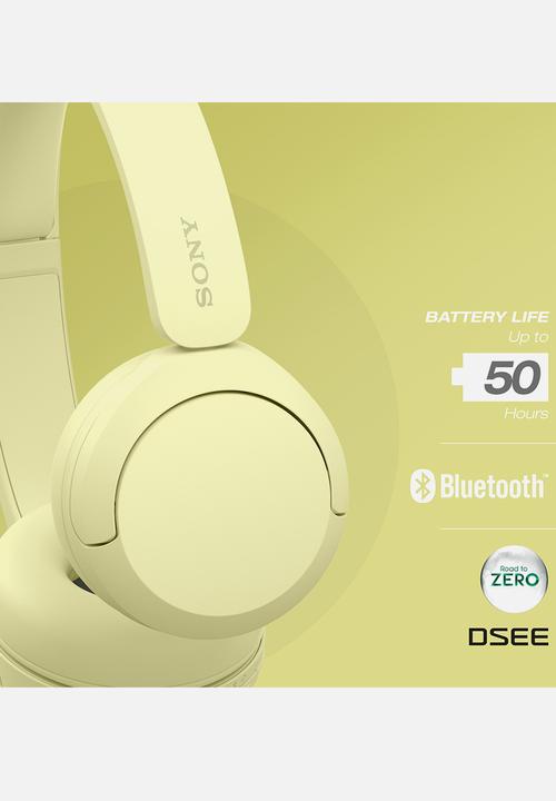 Sony - Sony WH-CH520 Bluetooth On-Ear Headphones - Yellow