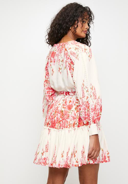 MILLA - Red floral mini dress - multi 