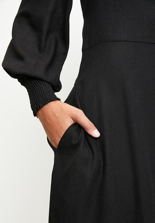 MILLA - Black Midi dress - black 