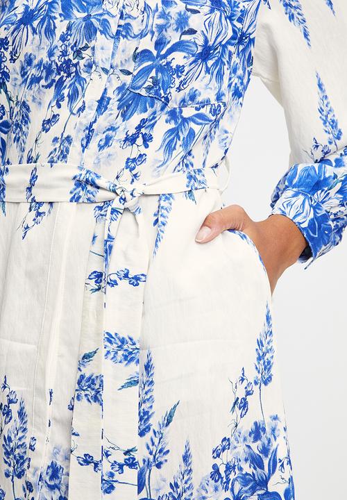 MILLA - blue floral mini dress - blue 