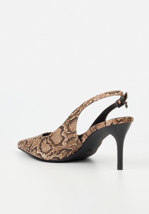 Miss Black - Gallery 4 slingback heel - snake