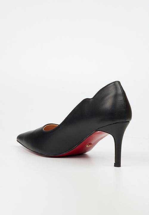 Miss Black - Nola 6 scallow low heel - black