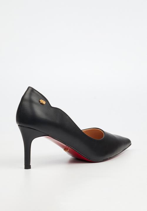 Miss Black - Nola 6 scallow low heel - black