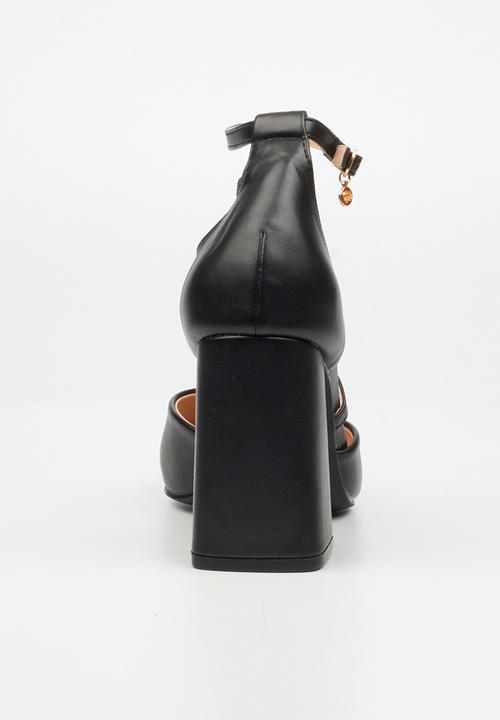 Miss Black - Novi 2 crossover block heel - black