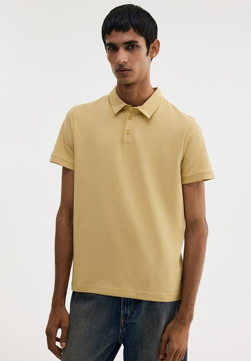 Slim fit polo shirt - yellow - 0956343105