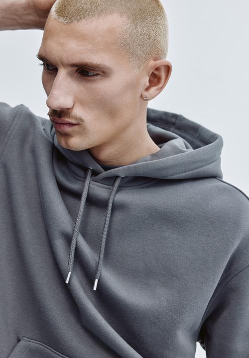 H&M - Loose fit hoodie - dark grey